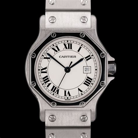 cartier santos octagon ghost dial|cartier santos octagon price.